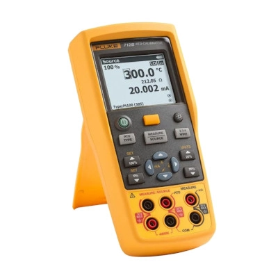 FLUKE 712B/EN RTD Temperature Calibrator, Measure/Simulate 13 Different RTD Types and Resistance, Measure 4-20mA while Simultaneously Sourci