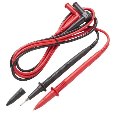 FLUKE TL1500DC Insulated Test Leads with Protective Caps, Measure Voltage Safely and Accurately up to 1500VDC, 39.3inches(1meter) long, Sola
