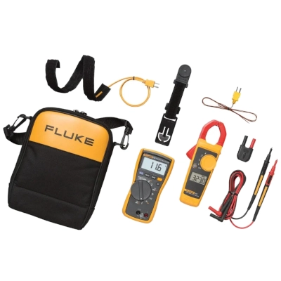 FLUKE 116/323 KIT HVAC Combo Kit, Includes Fluke 116 Digital Multimeter Built-In Thermometer for HVAC Applications and Fluke 323 True RMS Cl