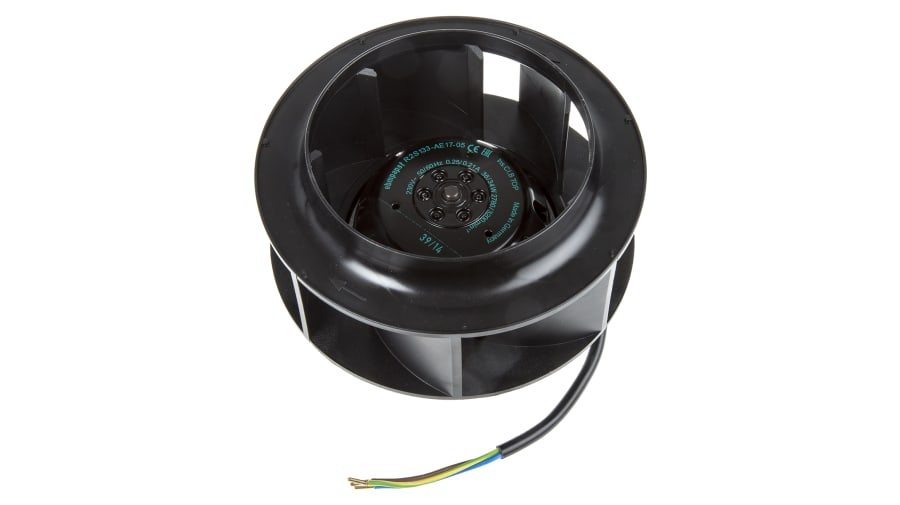 ebm-papst R2S133 Series Centrifugal Fan, 230 V ac, 280m³/h, AC Operation – Model: R2S133-AE17-05
