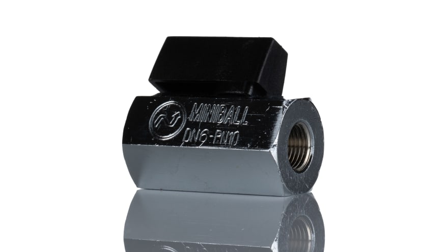 IMI Norgren Nickel Plated Brass Reduced Bore, 2 Way, Ball Valve, G 1/8mm, -0.4 → 10bar Operating Pressure – Model: 601112118