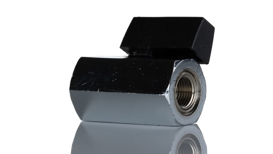 IMI Norgren Nickel Plated Brass Reduced Bore, 2 Way, Ball Valve, G 1/8mm, -0.4 → 10bar Operating Pressure – Model: 601112118