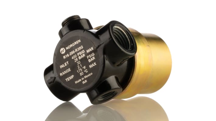IMI Norgren G 1/4 Pneumatic Regulator - 2bar to 2bar, 1/4 in, 28bar max. input – Model: R16-200-R30G