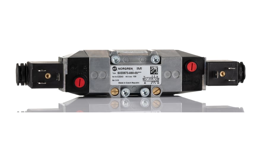 IMI Norgren 5/2 Pneumatic Solenoid Valve - Solenoid/Solenoid ISO Star Series 24V dc, SXE0573-A60-00-13J – Model: SXE0573-A60-00-13J