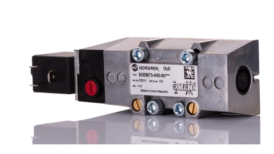 IMI Norgren Pneumatic Solenoid Valve - Solenoid/Air ISO Star Series – Model: SXE9573-A80-00-13J