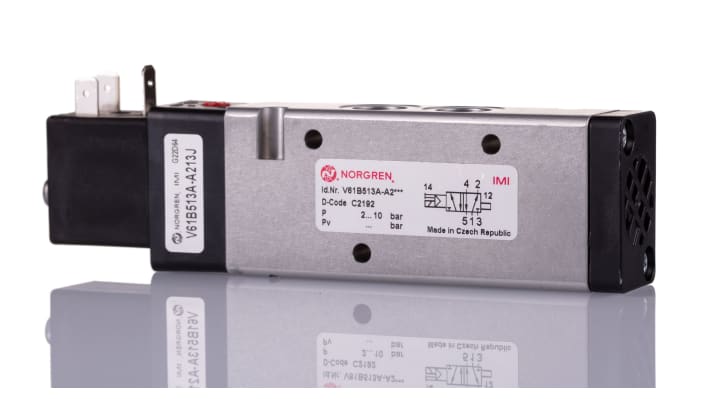 IMI Norgren Pneumatic Solenoid Valve - Solenoid/Air V61 Series – Model: V61B513A-A213J