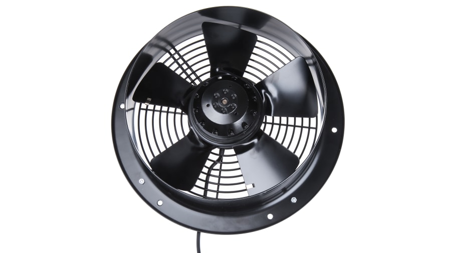 ebm-papst W4S250 Series Axial Fan, 230 V ac, AC Operation, 870m³/h, 72W, 530mA Max, 320 x 85mm – Model: W4S250-CA02-02