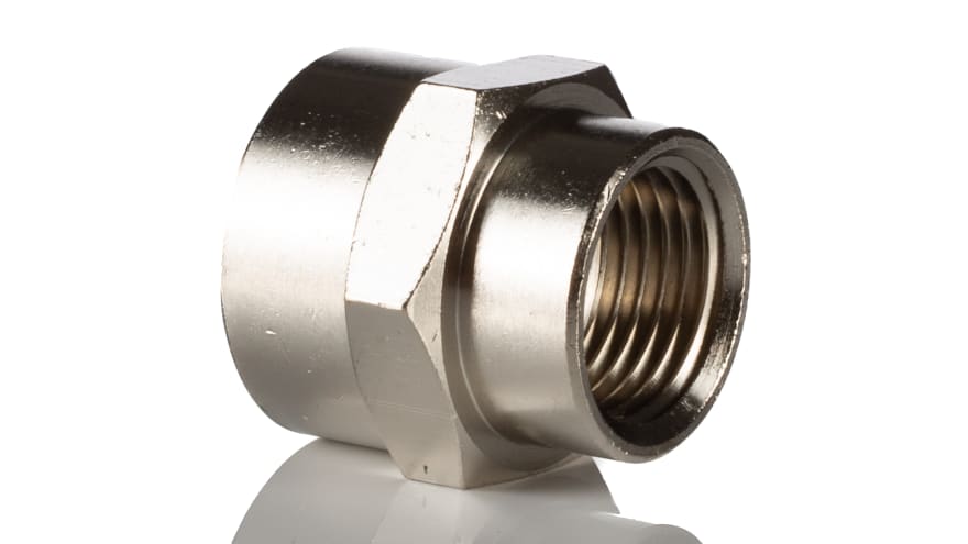 Norgren 16 Series Straight Fitting, G 3/4 Female to G 1/2 Female, Threaded Connection Style – Model: 160226848