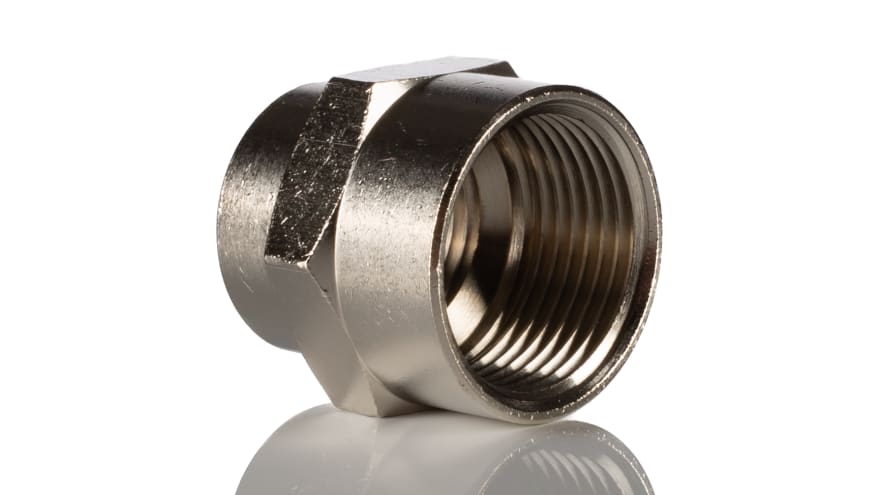Norgren 16 Series Straight Fitting, G 3/4 Female to G 1/2 Female, Threaded Connection Style – Model: 160226848