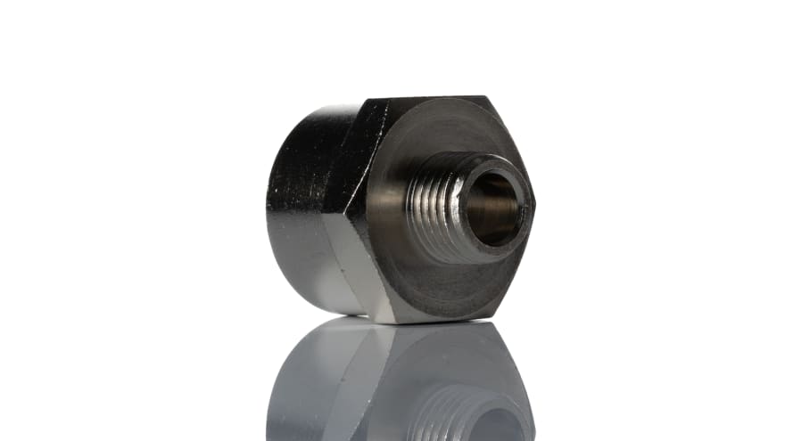 Norgren 16 Series Straight Threaded Adaptor, G 1/4 Male to G 1/2 Female, Threaded Connection Style – Model: 160232848
