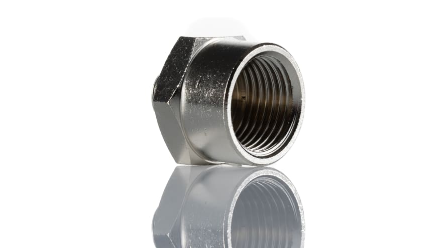 Norgren 16 Series Straight Threaded Adaptor, G 1/4 Male to G 1/2 Female, Threaded Connection Style – Model: 160232848