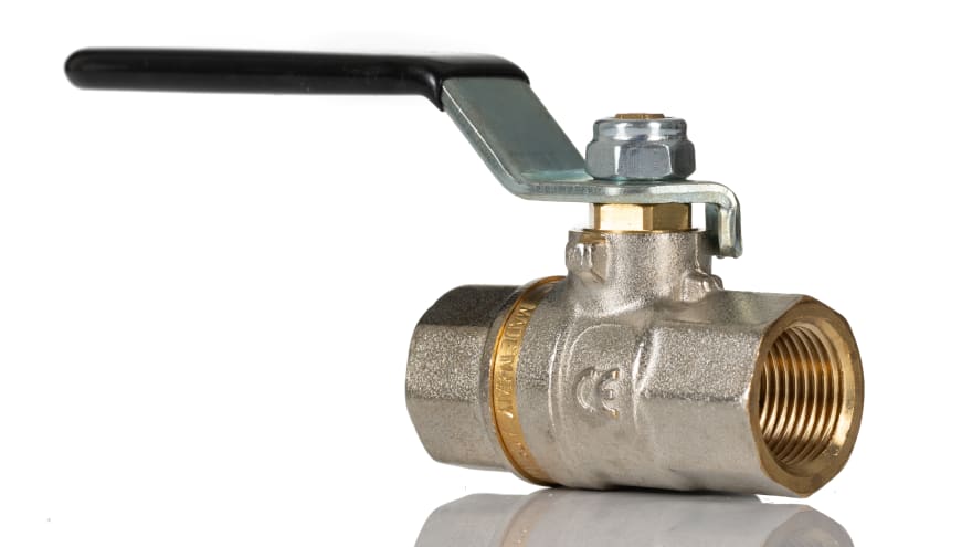 Norgren Nickel Plated Brass Ball Valve, Process Ball Valve, ISO 3/8in, 8mm, -0.4 → 40bar Operating Pressure – Model: 602112138