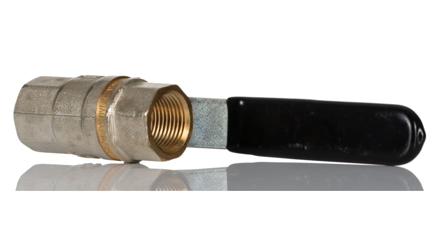 Norgren Nickel Plated Brass Ball Valve, Process Ball Valve, ISO 3/8in, 8mm, -0.4 → 40bar Operating Pressure – Model: 602112138