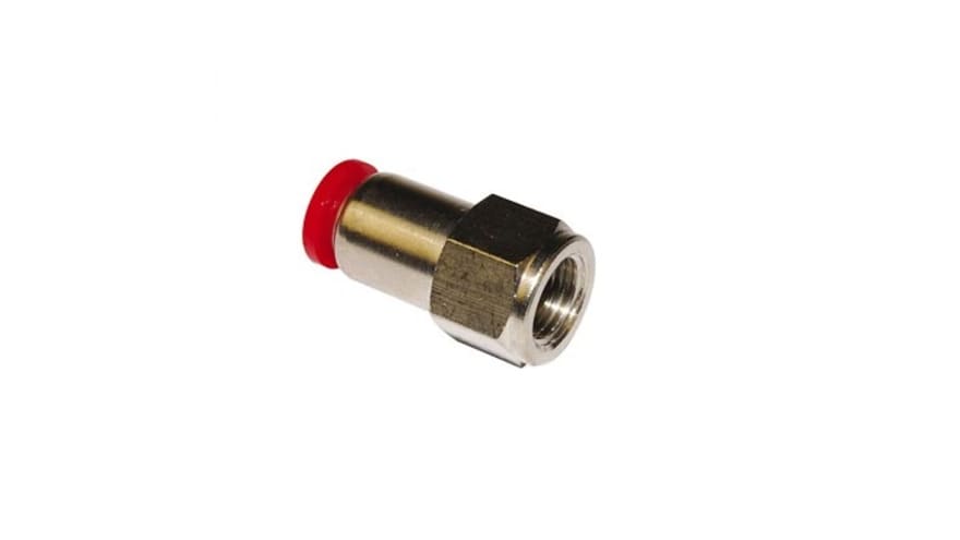 Norgren Pneufit C Series Threaded-to-Tube, G 3/8 Female to Push In 6 mm, Threaded-to-Tube Connection Style, C0226 – Model: C02260638
