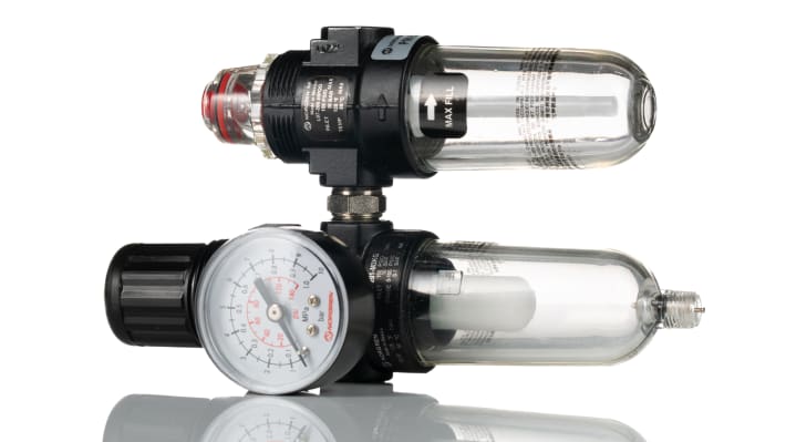 IMI Norgren G 1/4 Filter Regulator Lubricator, Automatic Drain, 40μm Filtration Size - Without Pressure Gauge – Model: P1H-200-M3QG