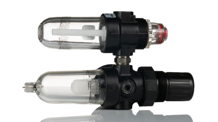 IMI Norgren G 1/4 Filter Regulator Lubricator, Automatic Drain, 40μm Filtration Size - Without Pressure Gauge – Model: P1H-200-M3QG