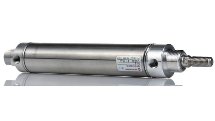 IMI Norgren Pneumatic Roundline Cylinder - RT/57232/M/125, 32mm Bore, 125mm Stroke, RT/57200/M Series, Double Acting – Model: RT/57232/M/125