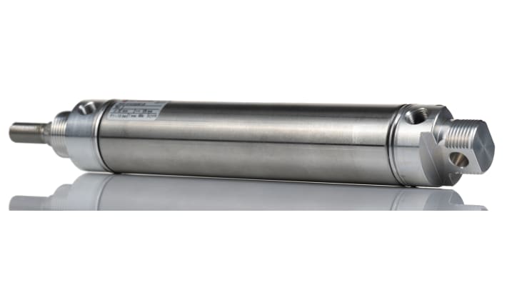 IMI Norgren Pneumatic Roundline Cylinder - RT/57232/M/125, 32mm Bore, 125mm Stroke, RT/57200/M Series, Double Acting – Model: RT/57232/M/125