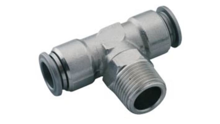 IMI Norgren, Push In 6 mm to Push In 6 mm, Threaded-to-Tube Connection Style – Model: S01670628