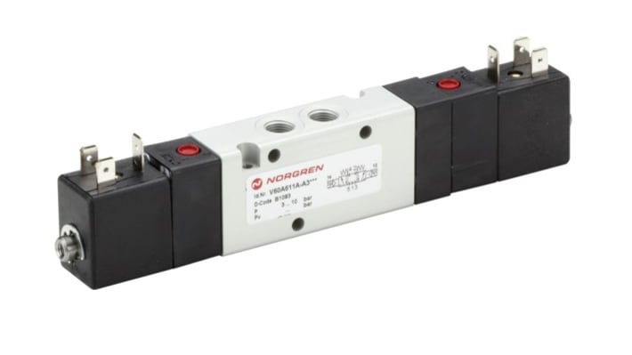 IMI Norgren Pneumatic Solenoid Valve - Solenoid/Solenoid V60 Series – Model: V60A611A-A313J