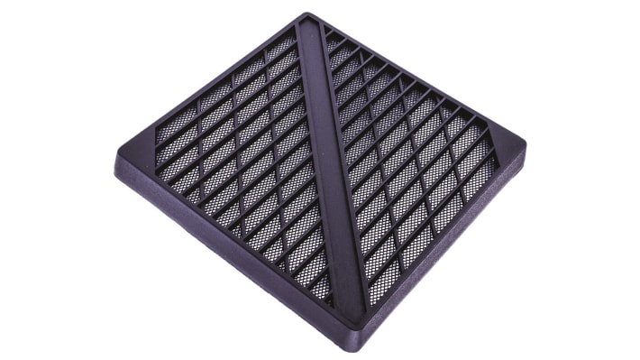 ebm-papst Fan Filter for 119mm Fans, PET Filter, Plastic Frame, 126 x 126mm – Model: PMFA120T