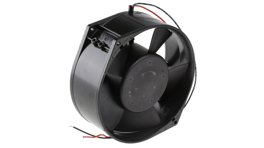 ebm-papst 7200 N Series Axial Fan, 24 V dc, DC Operation, 360m³/h, 12W, 500mA Max, IP20, 150 x 55mm – Model: 7214N