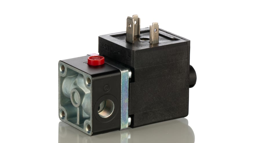 Norgren 3/2 Pneumatic Solenoid Valve - Solenoid/Spring G 1/8 V04 Series 220→240V ac, V04A486L – Model: V04A486L-B629A