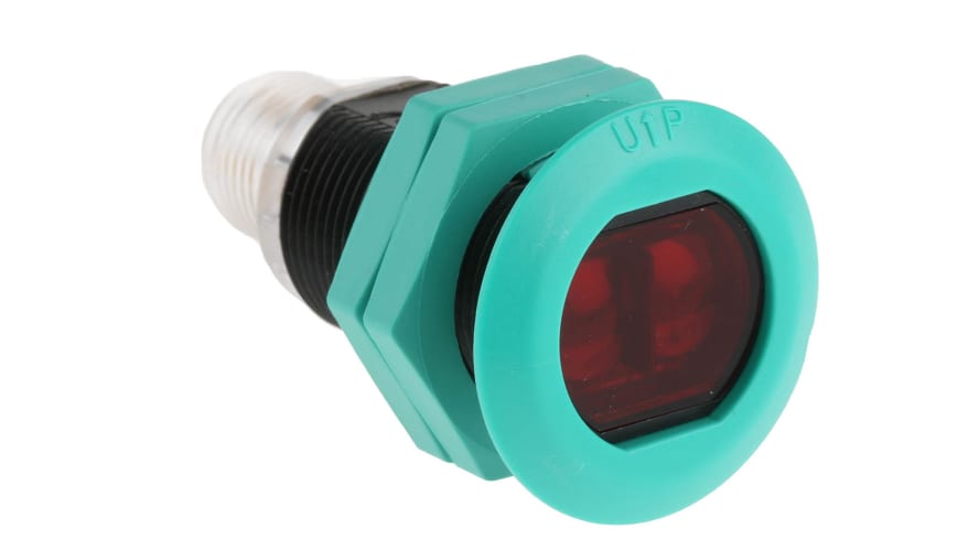 GLV18-8-450/73/120, Pepperl + Fuchs Diffuse Photoelectric Sensor, Barrel Sensor, 450 mm Detection Range – Model: GLV18-8-450/73/120
