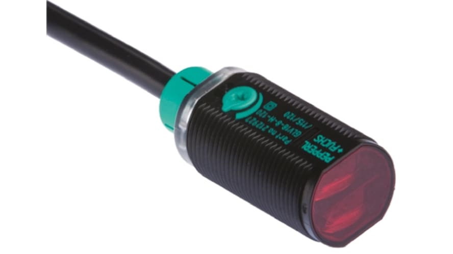 GLV18-8-200/25/102/115, Pepperl + Fuchs Diffuse Photoelectric Sensor, Barrel Sensor, 50 mm → 200 mm Detection Range – Model: GLV18-8-200/25/