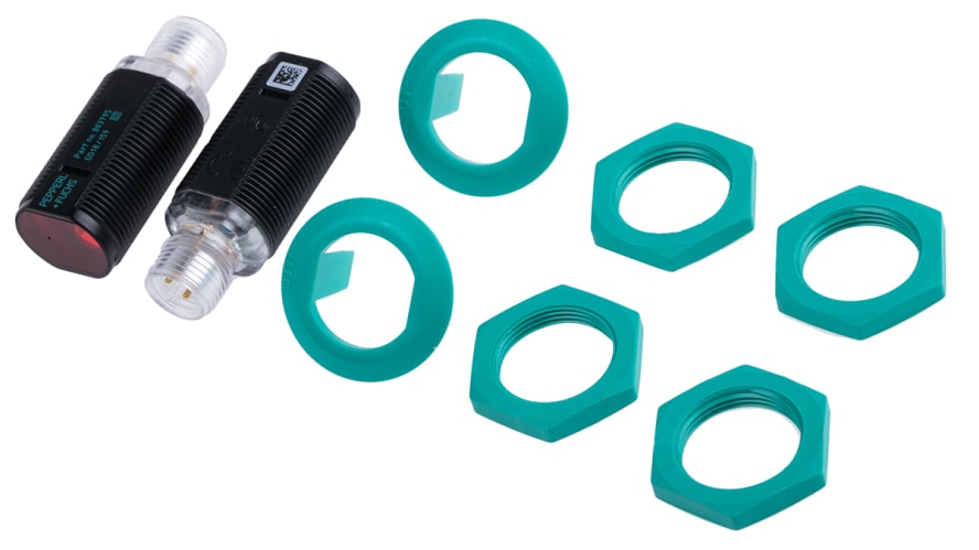 GD18/GV18/73/120, Pepperl + Fuchs Through Beam Photoelectric Sensor, Barrel Sensor, 20 m Detection Range – Model: GD18/GV18/73/120