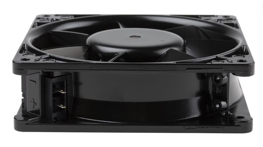 ebm-papst W2G115 Series Axial Fan, 24 V dc, DC Operation, 245m³/h, 4.7W, 196mA Max, 127 x 127 x 38mm – Model: W2G115-AD17-02