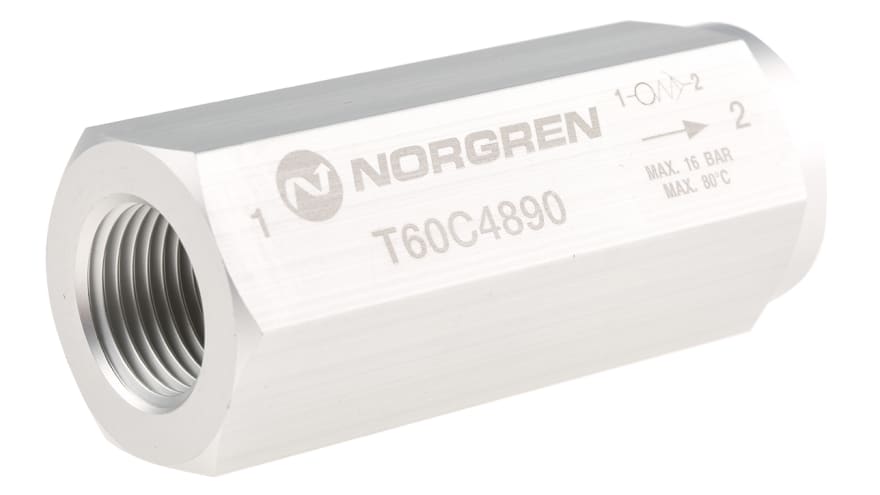 Norgren G 1/2 in Female Pneumatic Shut-Off Valve, 23.2L/s – Model: T60C4890