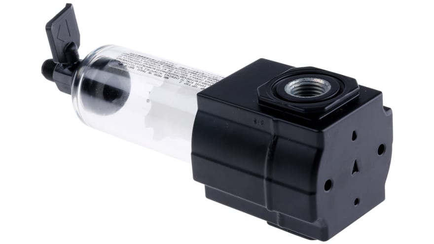 Norgren F72G series 40μm G 1/4 10 bar Pneumatic Filter with Manual drain – Model: F72G-2GN-QT3