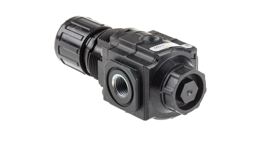 Norgren G 1/4 Pneumatic Regulator - 0.3bar to 10bar, 1/4in, 20bar max. input – Model: R72G-2GK-RMN