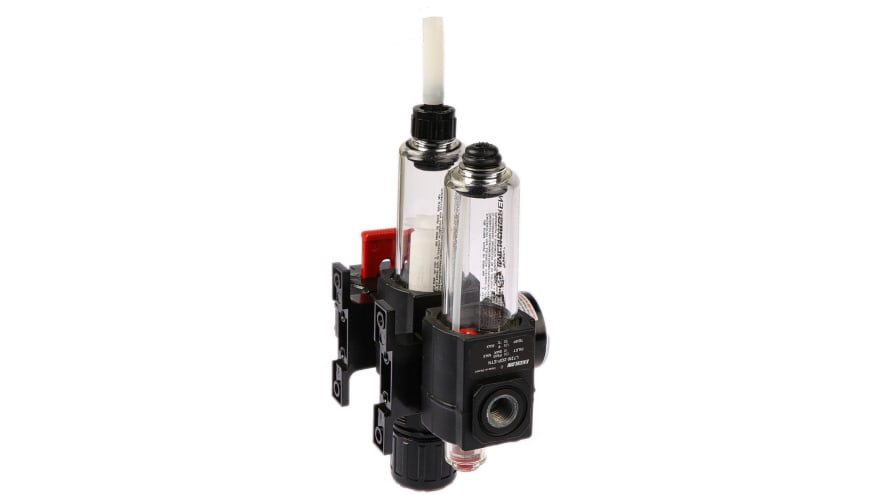 Norgren G 1/4 FRL, Automatic Drain, 40μm Filtration Size - With Pressure Gauge – Model: BL72-201G
