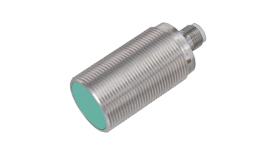 NBB5-18GM50-A2-V1, Pepperl + Fuchs Inductive Barrel-Style Inductive Proximity Sensor, M18 x 1, 5 mm Detection, PNP Output, 5 → 36 – Model: N