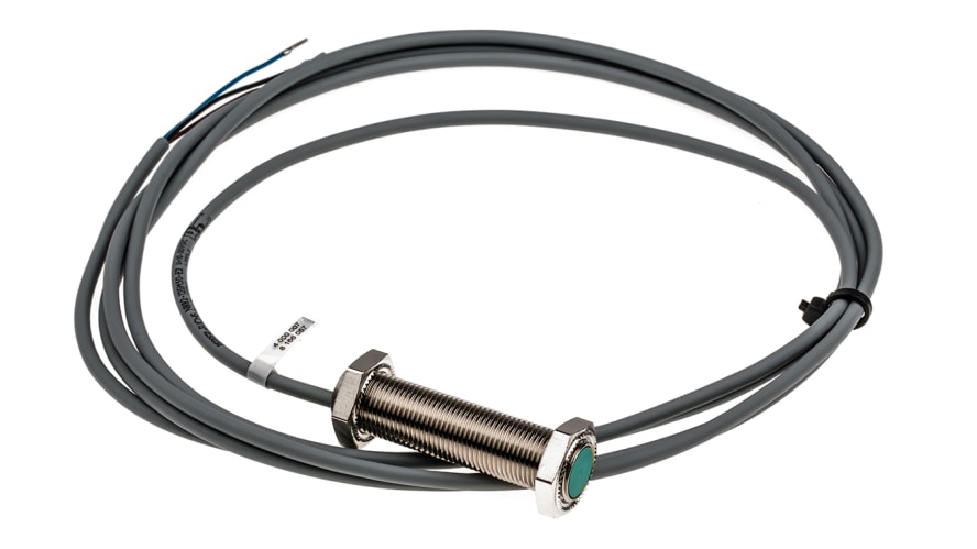 NBB2-12GM50-E2, Pepperl + Fuchs Inductive Barrel-Style Proximity Sensor, M12 x 1, 2 mm Detection, PNP Output, 5 → 36 V dc, IP68 – Model: NBB