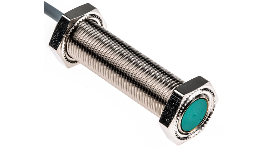 NBB2-12GM50-E2, Pepperl + Fuchs Inductive Barrel-Style Proximity Sensor, M12 x 1, 2 mm Detection, PNP Output, 5 → 36 V dc, IP68 – Model: NBB