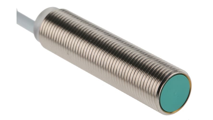 NBB2-12GM50-E0, Pepperl + Fuchs Inductive Barrel-Style Proximity Sensor, M12 x 1, 2 mm Detection, NPN Output, 5 → 36 V dc, IP68 – Model: NBB