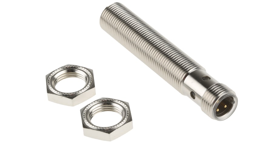 NBB2-12GM50-E2-V1, Pepperl + Fuchs Inductive Barrel-Style Proximity Sensor, M12 x 1, 2 mm Detection, PNP Output, 5 → 36 V dc, IP68 – Model: 