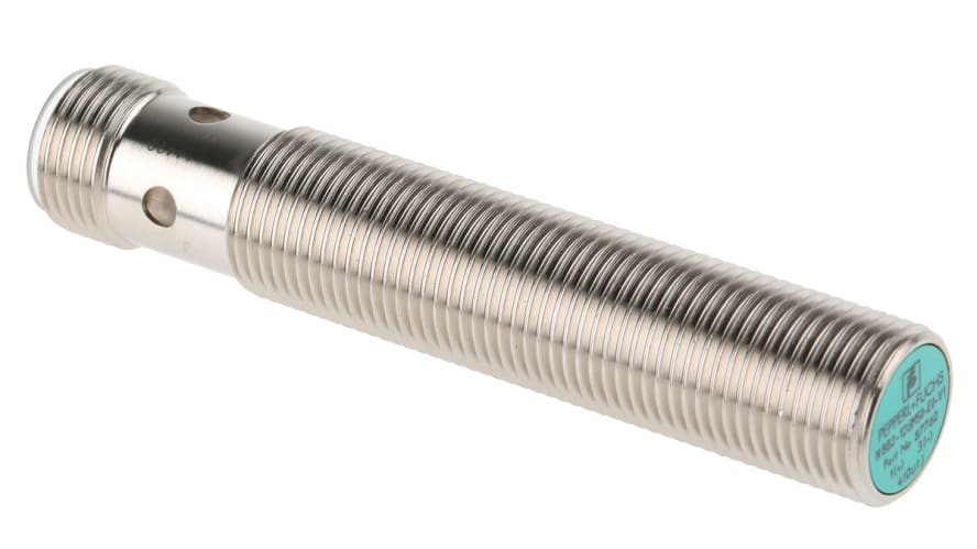 NBB2-12GM50-E0-V1, Pepperl + Fuchs Inductive Barrel-Style Proximity Sensor, M12 x 1, 2 mm Detection, NPN Output, 5 → 36 V dc, IP68 – Model: 