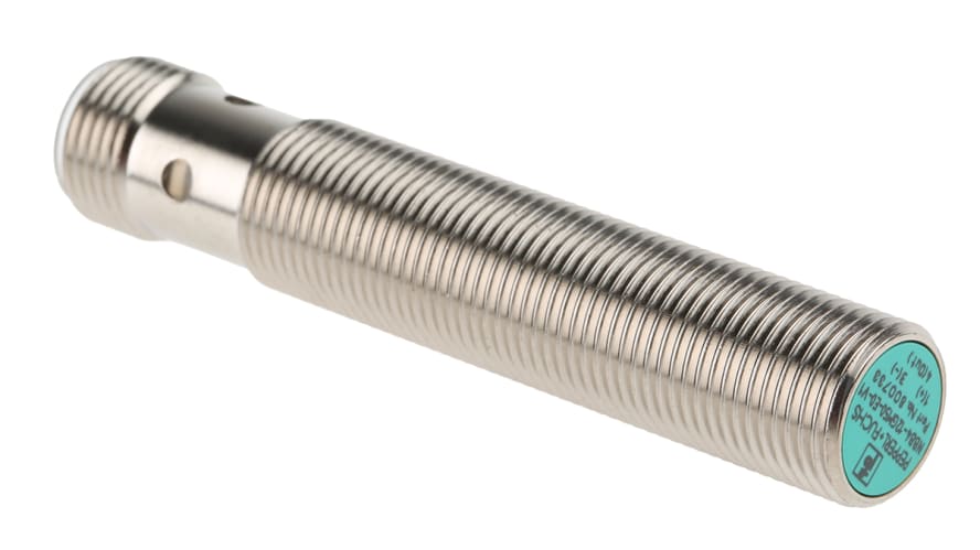 NBB4-12GM50-E0-V1, Pepperl + Fuchs Inductive Barrel-Style Proximity Sensor, M12 x 1, 4 mm Detection, NPN Output, 5 → 36 V dc, IP68 – Model: 