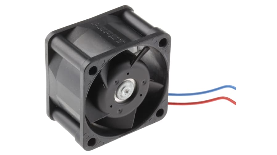 ebm-papst 400 Series Axial Fan, 12 V dc, DC Operation, 19m³/h, 2.4W, 200mA Max, 40 x 40 x 25mm – Model: 412J