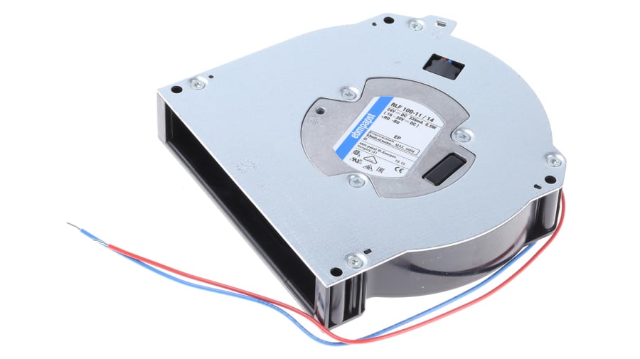 ebm-papst RLF 100 Series Centrifugal Fan, 24 V dc, 64m³/h, DC Operation, 127 x 127 x 25.4mm – Model: RLF100-11/14