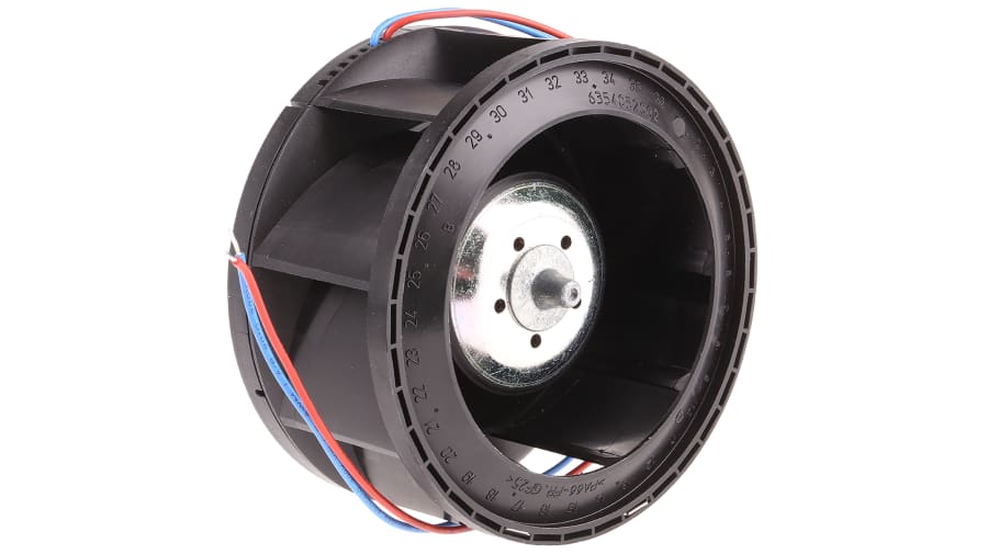 ebm-papst RER 101 N Series Centrifugal Fan, 24 V dc, 190m³/h, DC Operation, 101 x 51.7mm – Model: RER101-36/14NHH