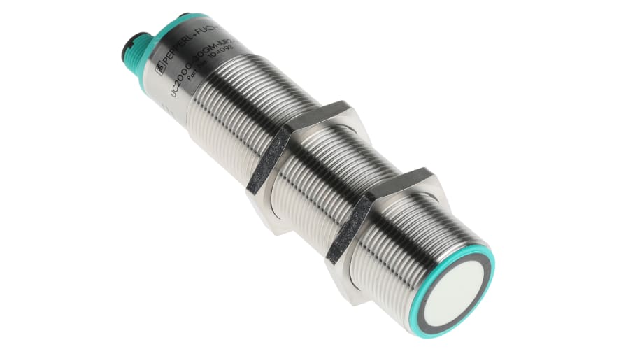 UC2000-30GM-IUR2-V15, Pepperl + Fuchs Ultrasonic Barrel-Style Proximity Sensor, M30 x 1.5, 80 → 2000 mm Detection, Analogue Output, 10 – Mod
