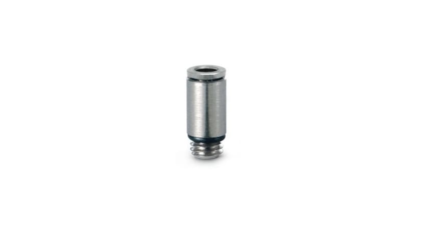 Norgren PNEUFIT 10 Series Straight Threaded Adaptor, M5 Male to Push In 6 mm, Threaded-to-Tube Connection Style, 10225 – Model: 102250605