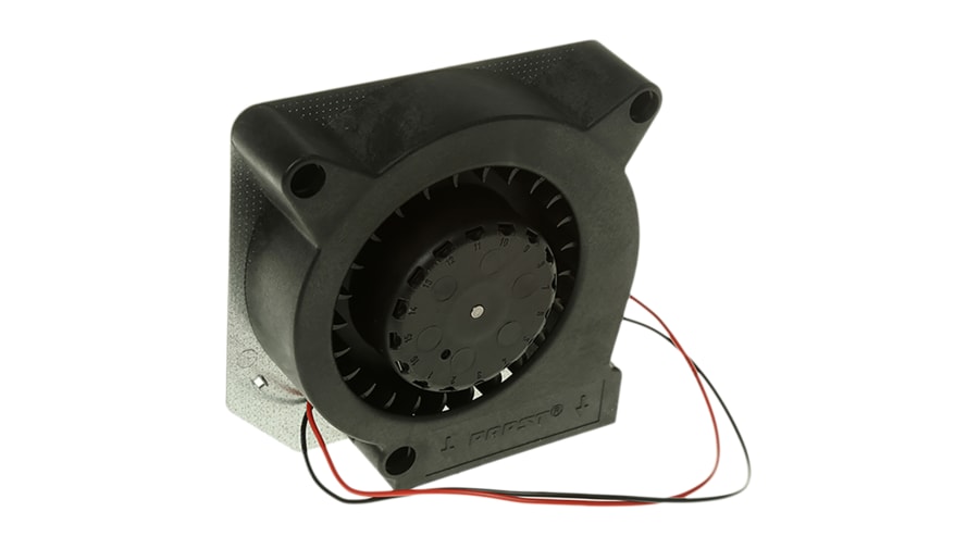 ebm-papst RL 90 N Series Centrifugal Fan, 24 V dc, 40m³/h, DC Operation, 120.6 x 120.6 x 37.3mm – Model: RL90-18/14N