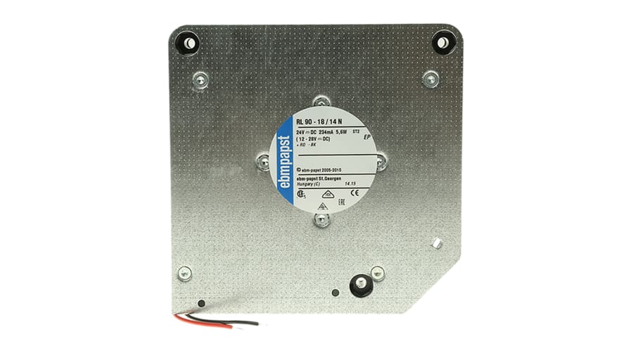ebm-papst RL 90 N Series Centrifugal Fan, 24 V dc, 40m³/h, DC Operation, 120.6 x 120.6 x 37.3mm – Model: RL90-18/14N