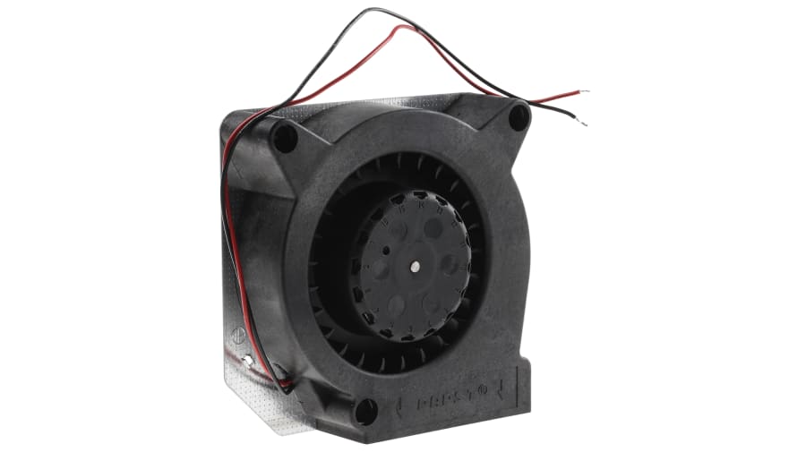 ebm-papst RL 90 N Series Centrifugal Fan, 12 V dc, 40m³/h, DC Operation, 120.6 x 120.6 x 37.3mm – Model: RL90-18/12N